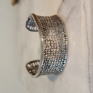 Silpada Silver Textured Bracelet